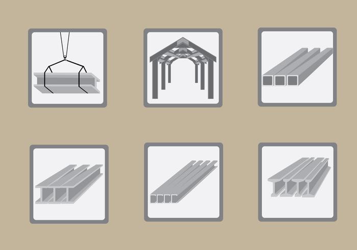 Steel Beam Construction Illustration Vector Steel Beam Construction Illustration Vector