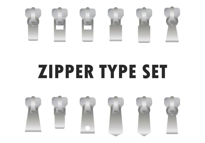 Plata Zipper Pulls vector