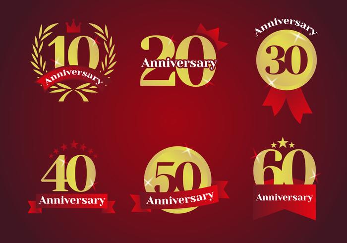 Anniversary Logos Vector