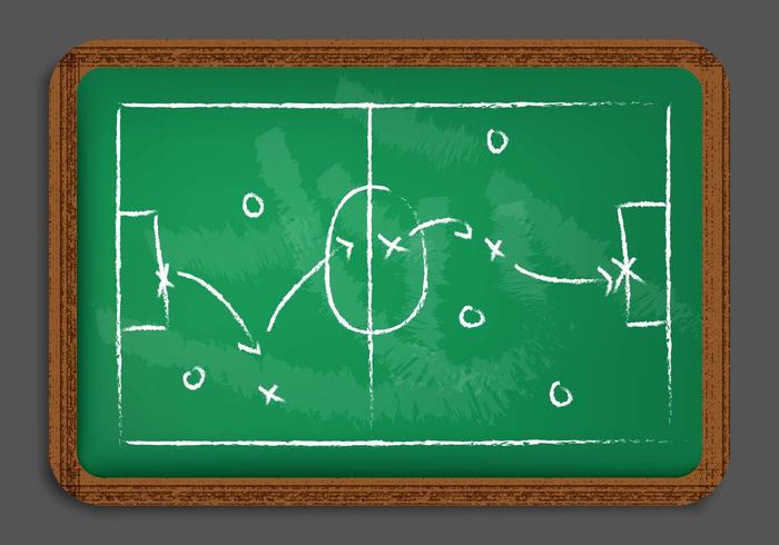 Chalkboard Playbook Vector