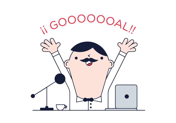 Free Football Commentator Vector