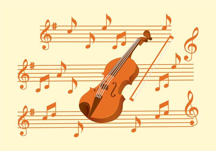 Violin Key Set vector