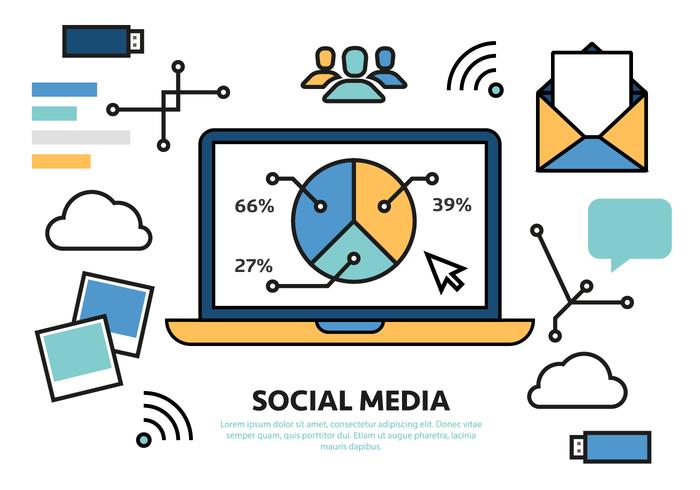 Free Digital Marketing Business Vector Illustration Free Digital Marketing Business Vector Illustration