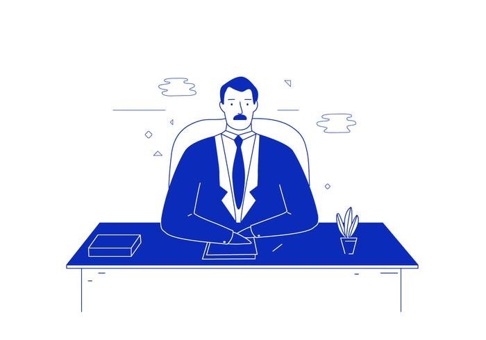 Business Man Illustration vector