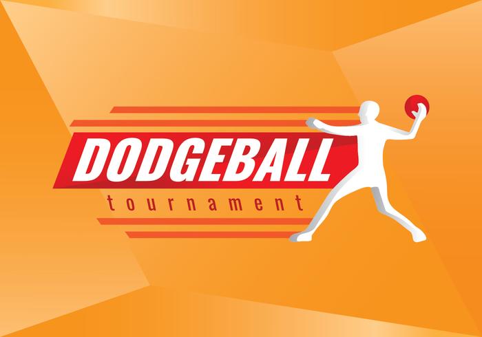 Insignia libre del Torneo de Dodgeball vectorial vector