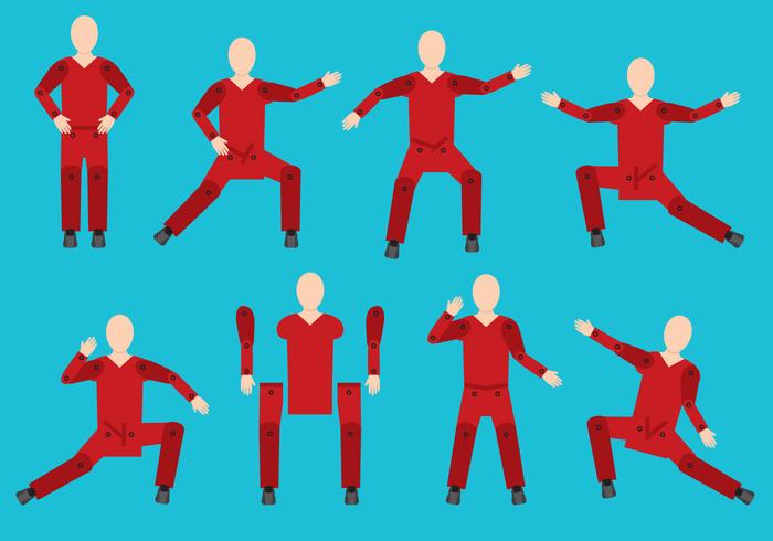 Tai Chi Character vector