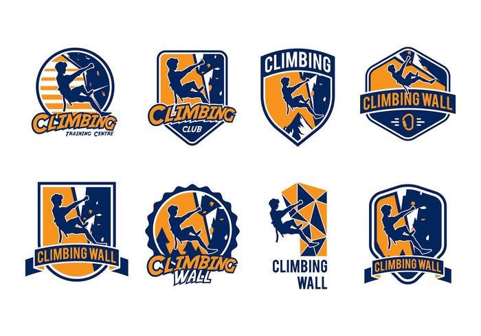 Climbing Wall Badge Vector