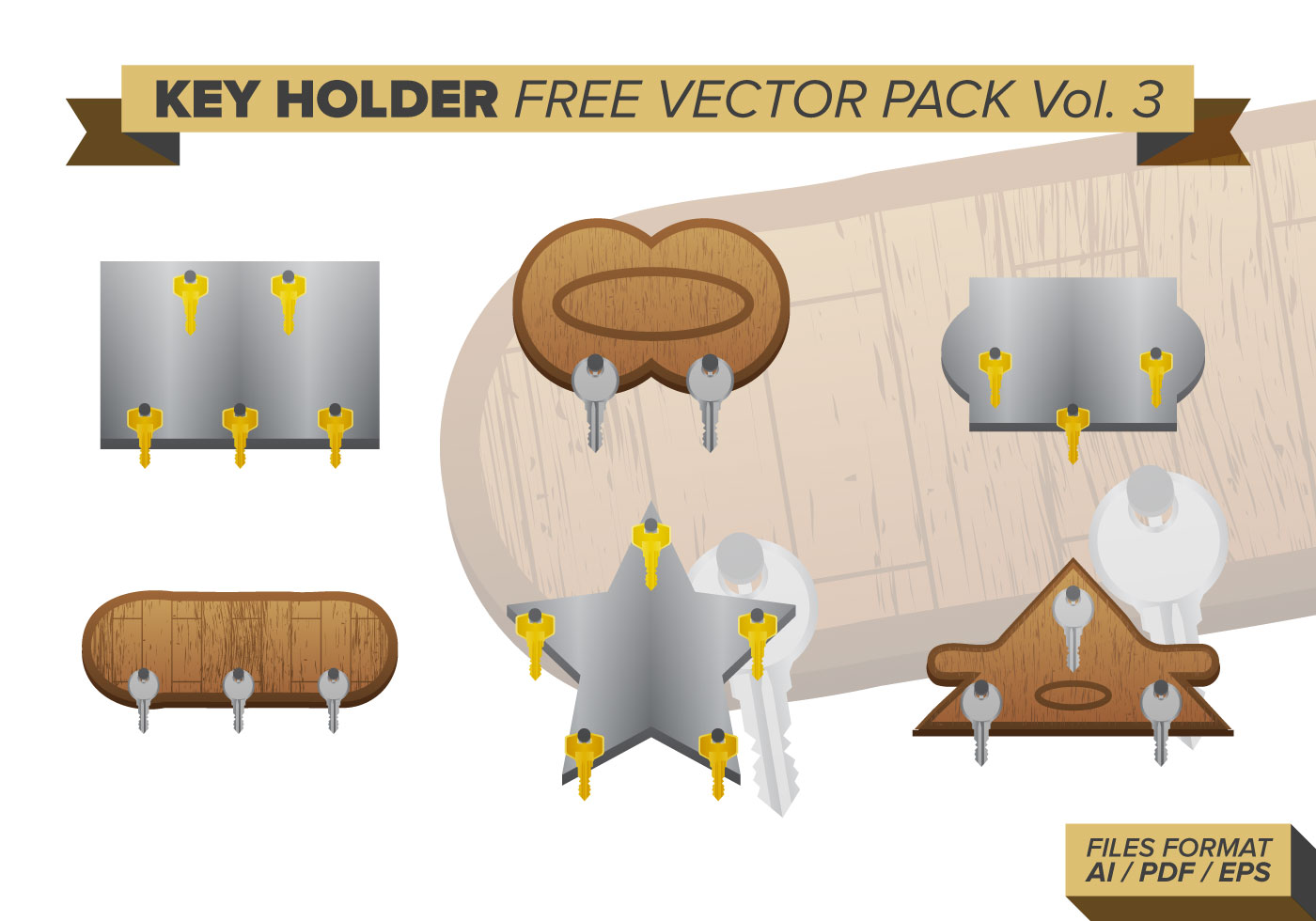 Key Holder Vector Pack Vol. 3 Download Free Vectors, Clipart Graphics