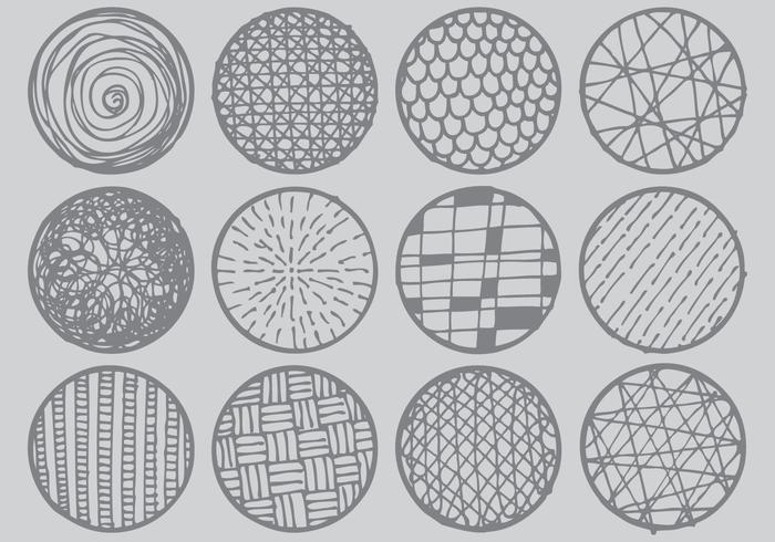 Crosshatch-Circles vector