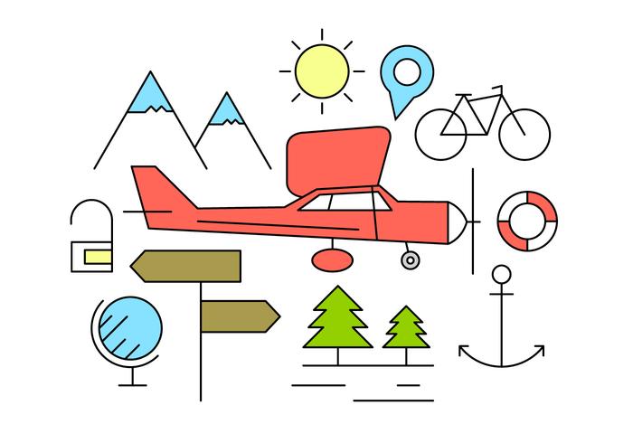 Free Travel Icons vector