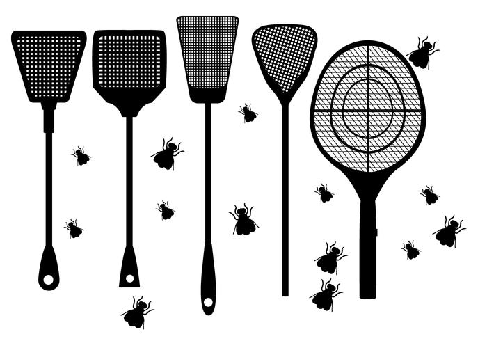 Fly Swatter Shape Vectors