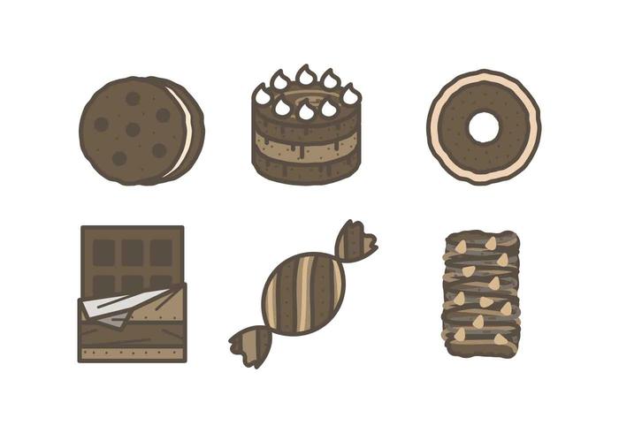 Free Mouthwatering Chocolate Vectors