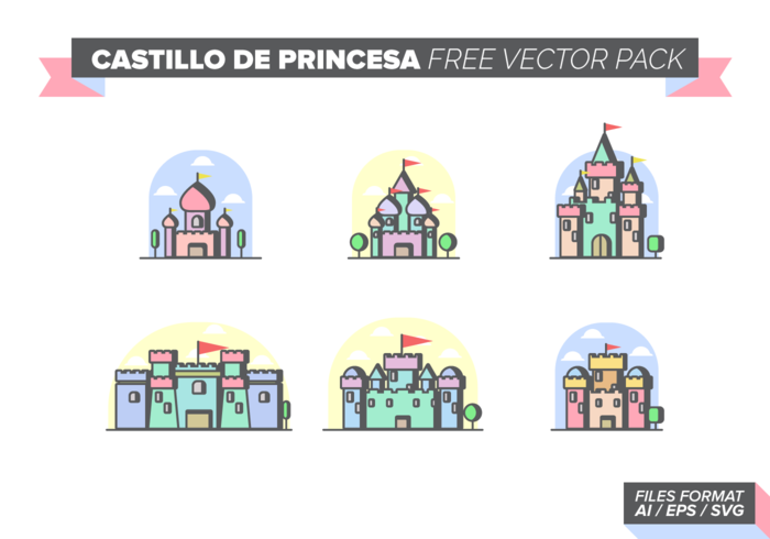 Castillos de Princesa Free Vector Pack Castillos de Princesa Free Vector Pack