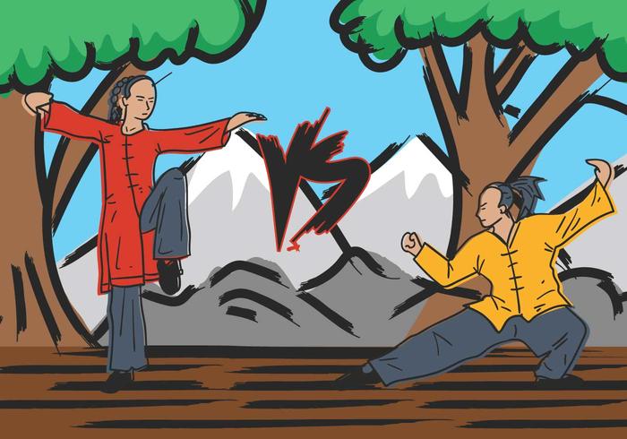 Wushu Masters Illustration Wushu Masters Illustration