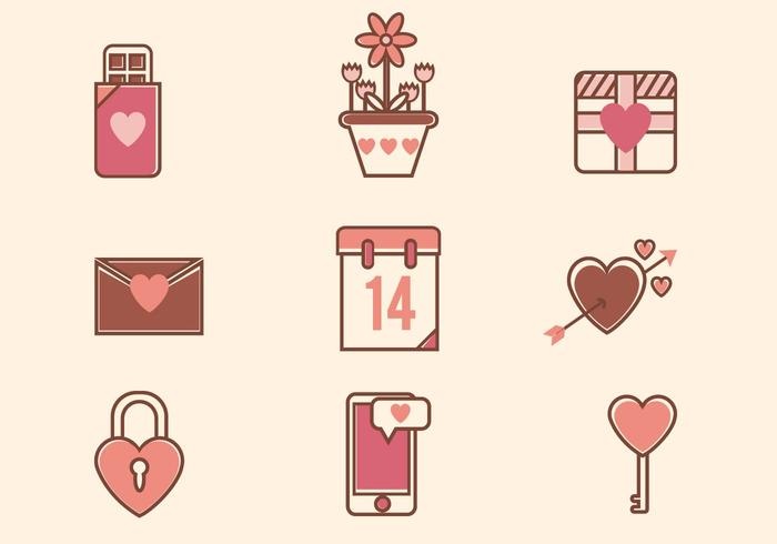 Flat Valentine Vectors