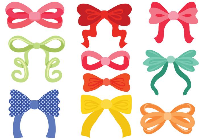 Free Hair Ribbon Vectors Free Hair Ribbon Vectors