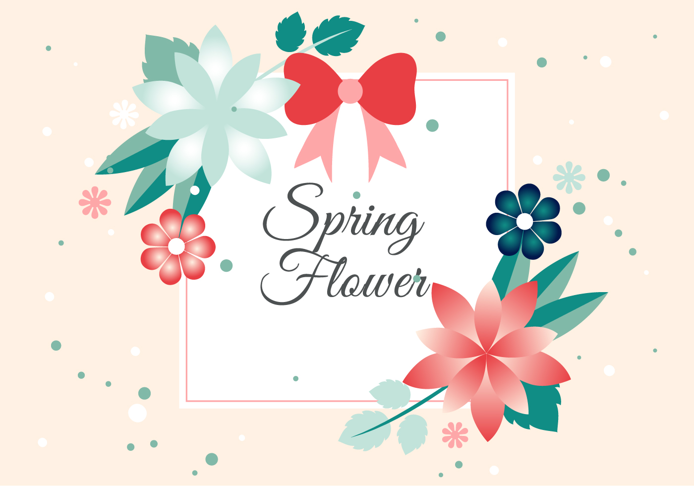 free flower vector greeting card download free vectors