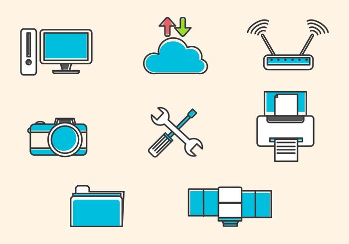 Flat Technology Vectors Flat Technology Vectors