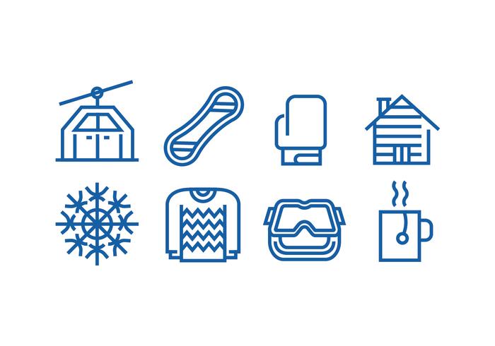 Winter Season Icon Vectors