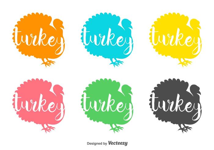 Wild Turkey Vector Badges