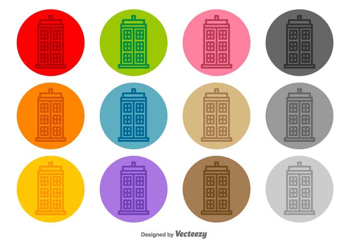 Tardis Vector Line Icons