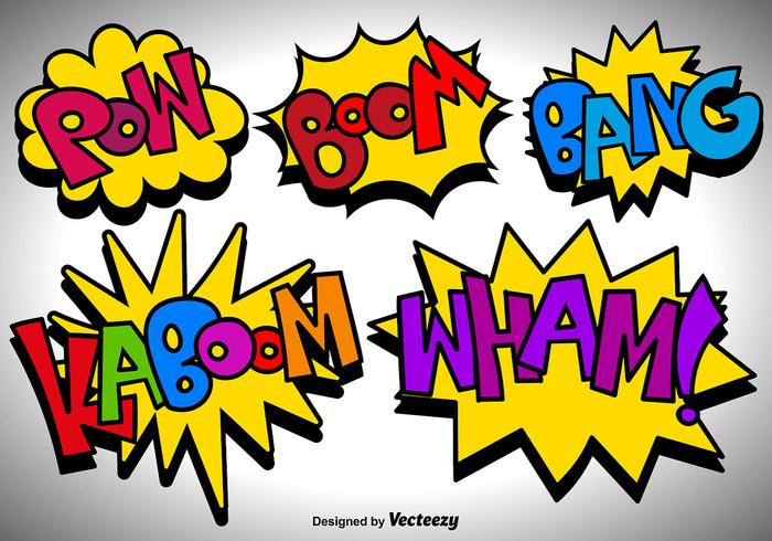 Vector Comic Speech Bubbles Icons