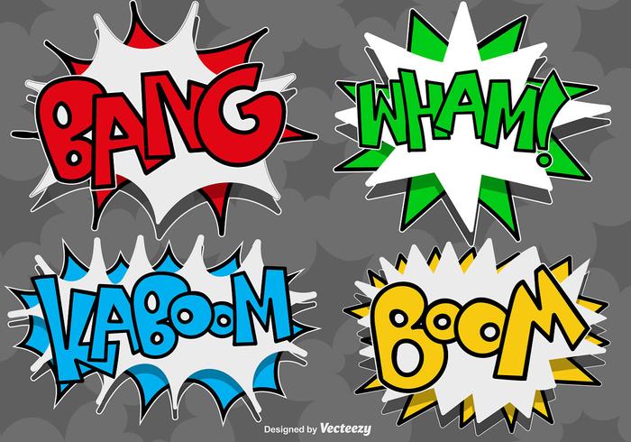 Vector Comic Speech Bubbles Icons