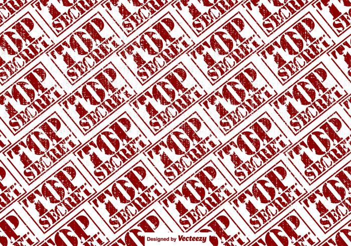 Vector Top Secret Stamp Seamless Pattern