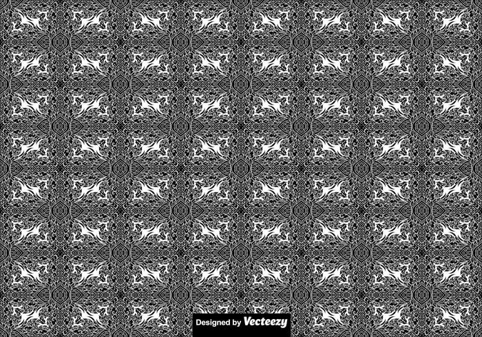 Abstract Seamless Thai Pattern - Vector