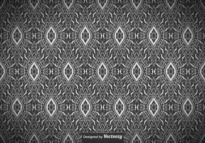 Abstract Seamless Thai Pattern - Vector