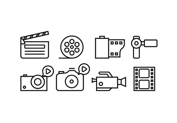 Cinematografía de herramientas Vectores