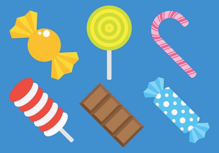Free Toffee and Candy Icons Vector