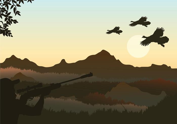 Wild Turkey Shoot Free Vector