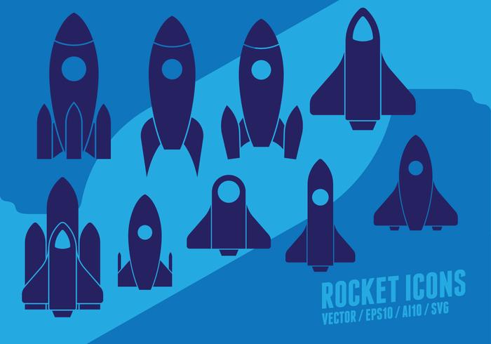 Rocket Set vector