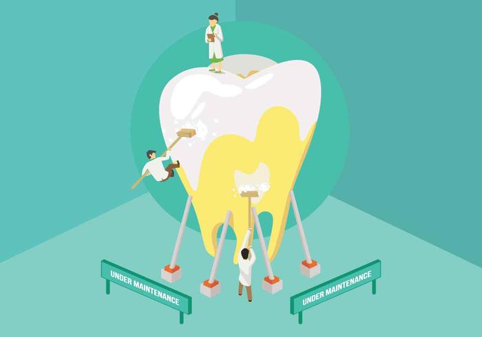 Free Dentist Cleaning Tooth Illustration Free Dentist Cleaning Tooth Illustration