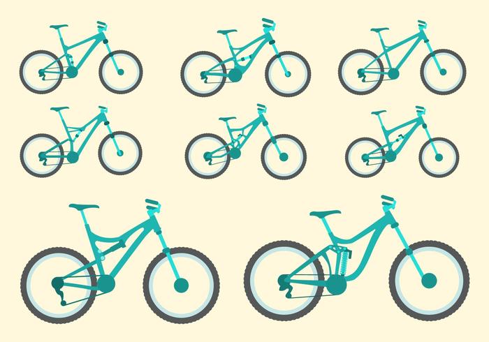 Libre de la bici de la colección del vector