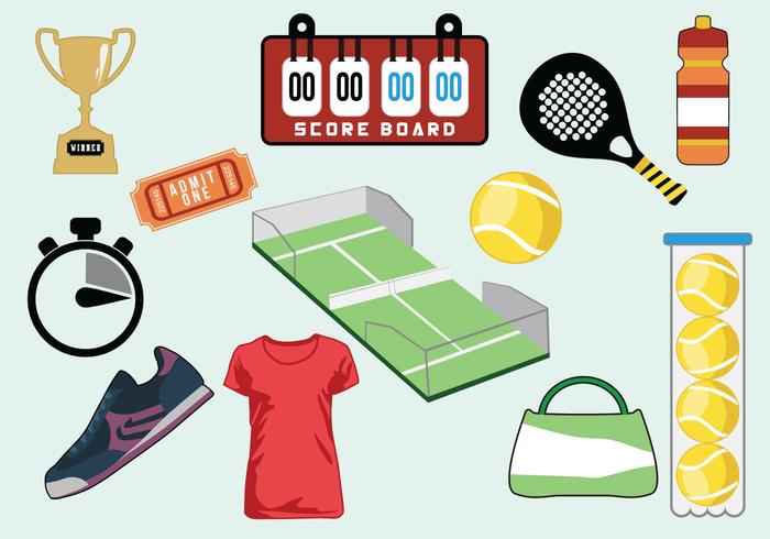 Tennis Icon Vector Set