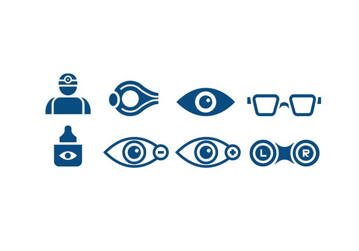 Medical Eye Doctor Icons vector