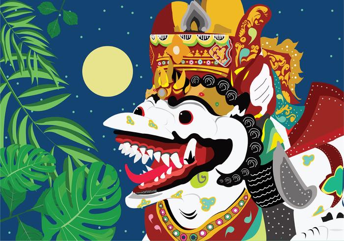 Decorative Barong Vector Art