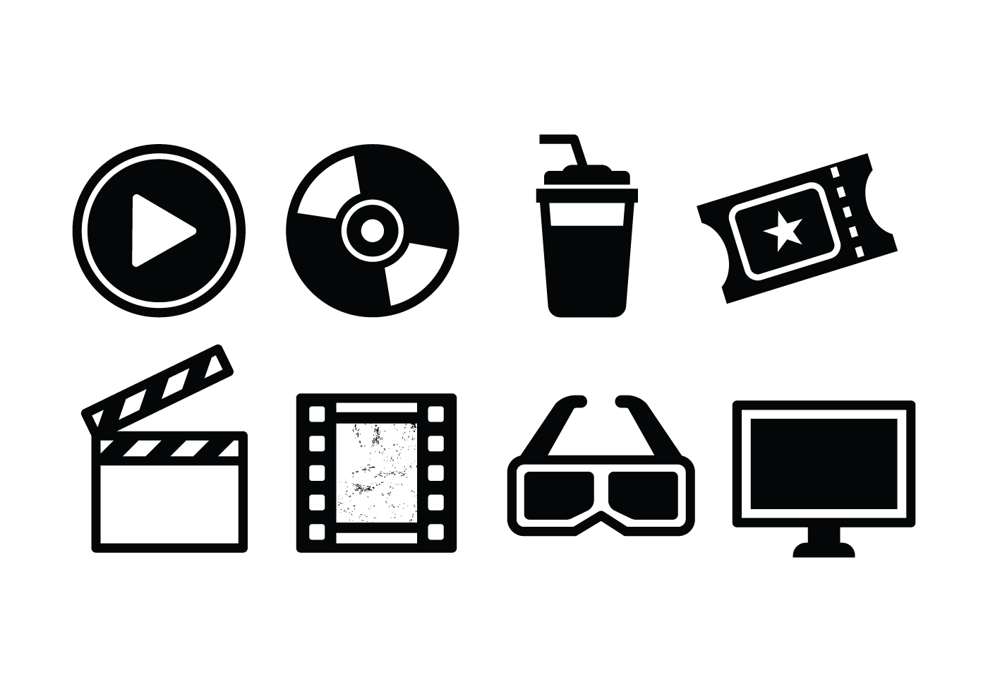 Movie Icon Vector Art, Icons, and Graphics for Free Download