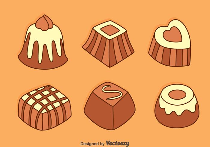 Hand Drawn Chocolate Snack Vectors