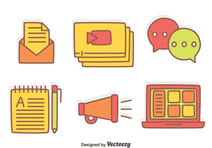 Hand Drawn Story telling Element Vectors Hand Drawn Story telling Element Vectors