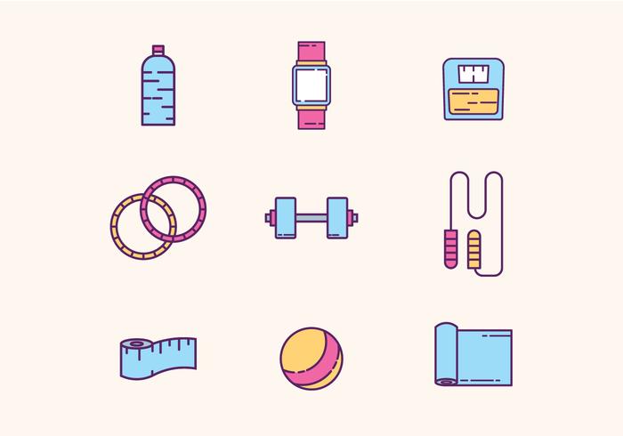 Gym  Fitness Equipment vector