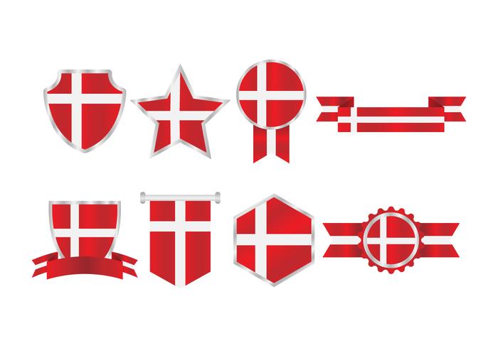 Free Danish Flag Badges Collection Free Danish Flag Badges Collection