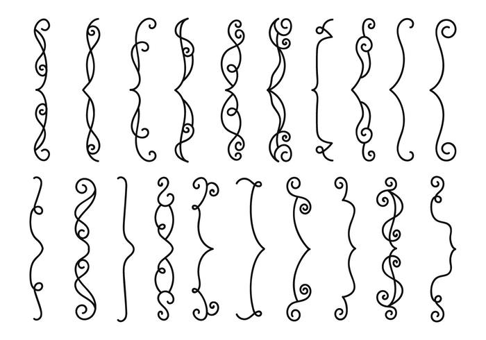 Line Decorative Bracket Vector