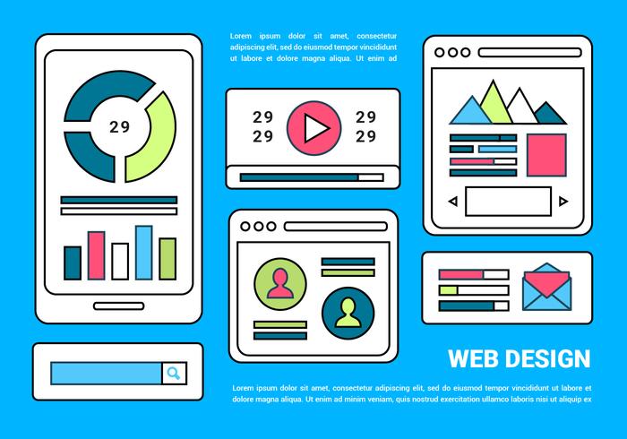 Free Web Disposición del fondo del vector