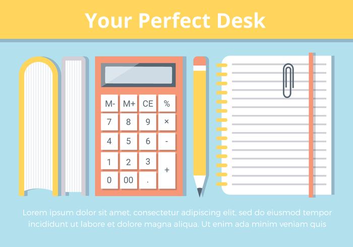 Free Office Desk Vector Elements Free Office Desk Vector Elements