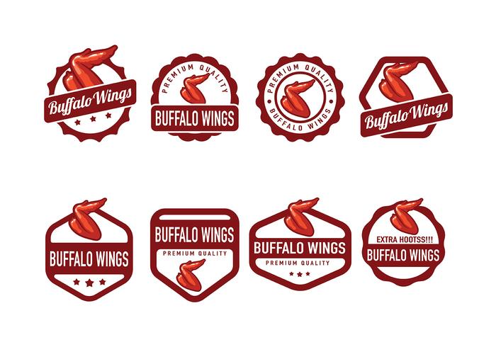 Buffalo Wings Badge Vector Buffalo Wings Badge Vector