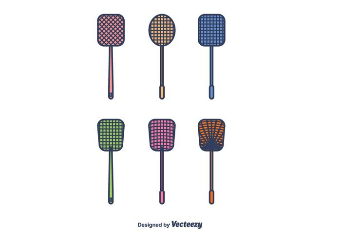 Fly Swatter Icons Vector