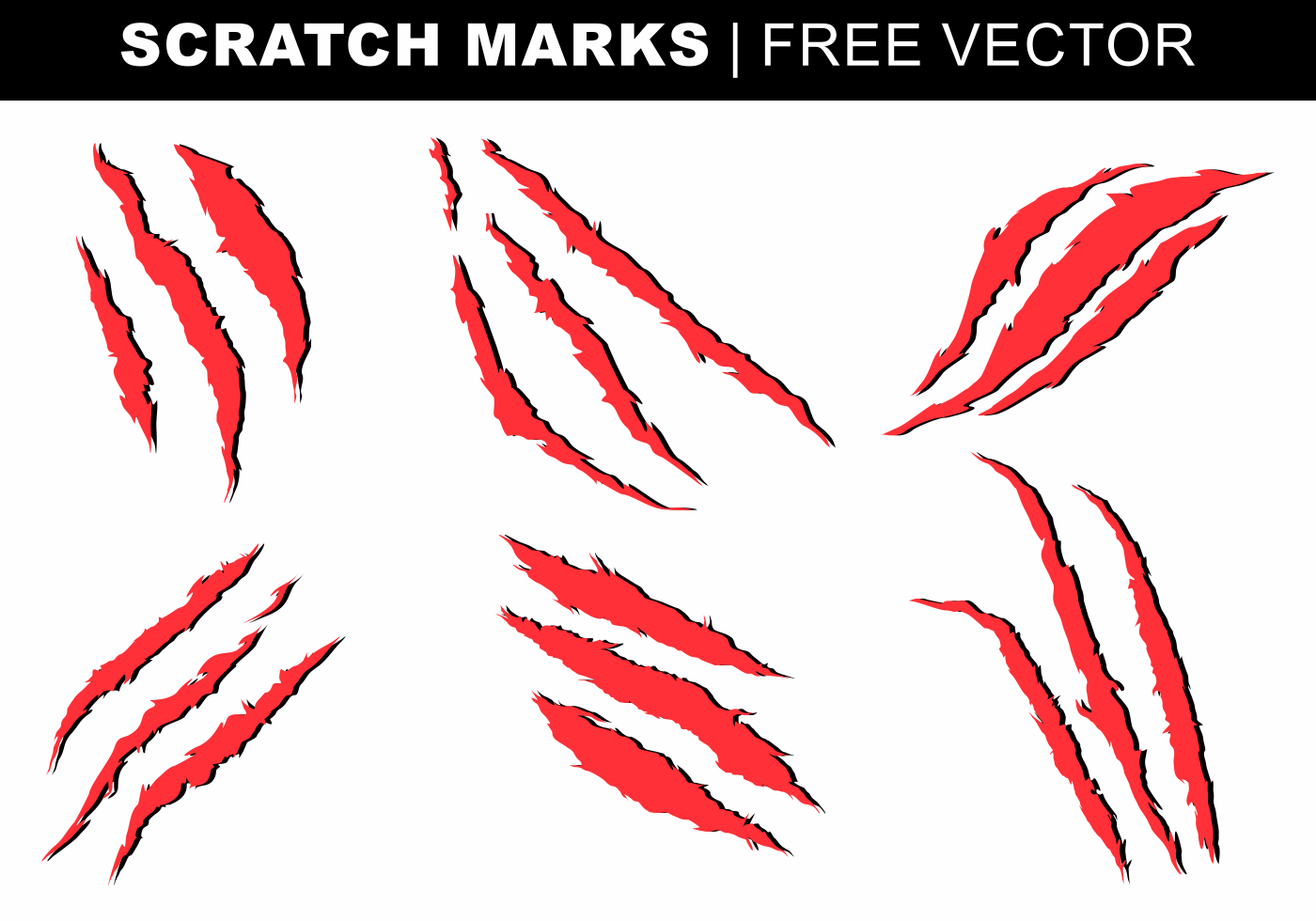 Scratch Marks Free Vector 142093 Vector Art at Vecteezy